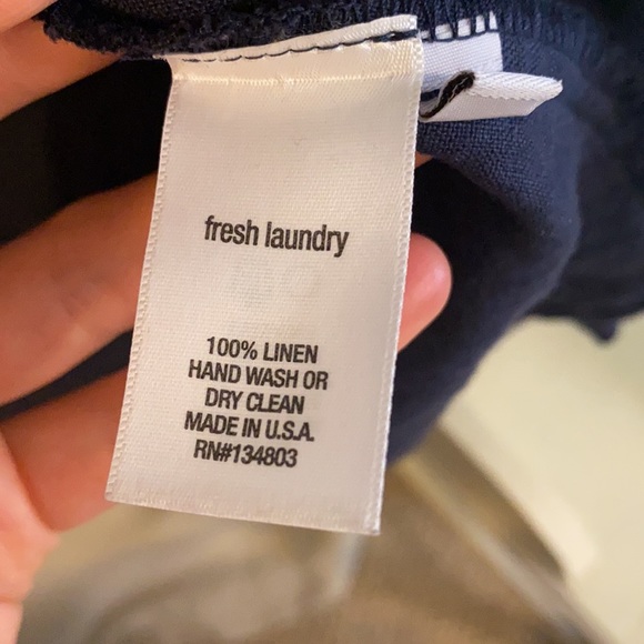 Fresh Laundry Botique brand Linen Navy Dress - Picture 5 of 6